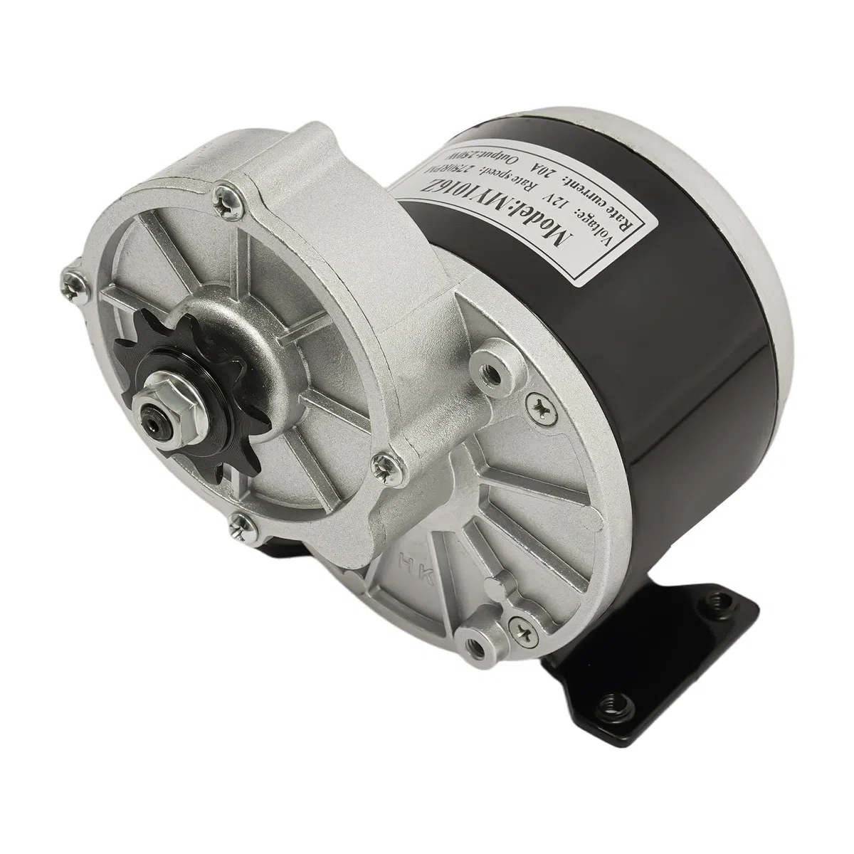 12V 250W DC-Bürsten Getriebemotor, Untersetzungs Elektromotor mit großem Drehmoment, 2750RPM für E‑Bike Elektrofahrrad Roller Pocket Bike Modifikation
