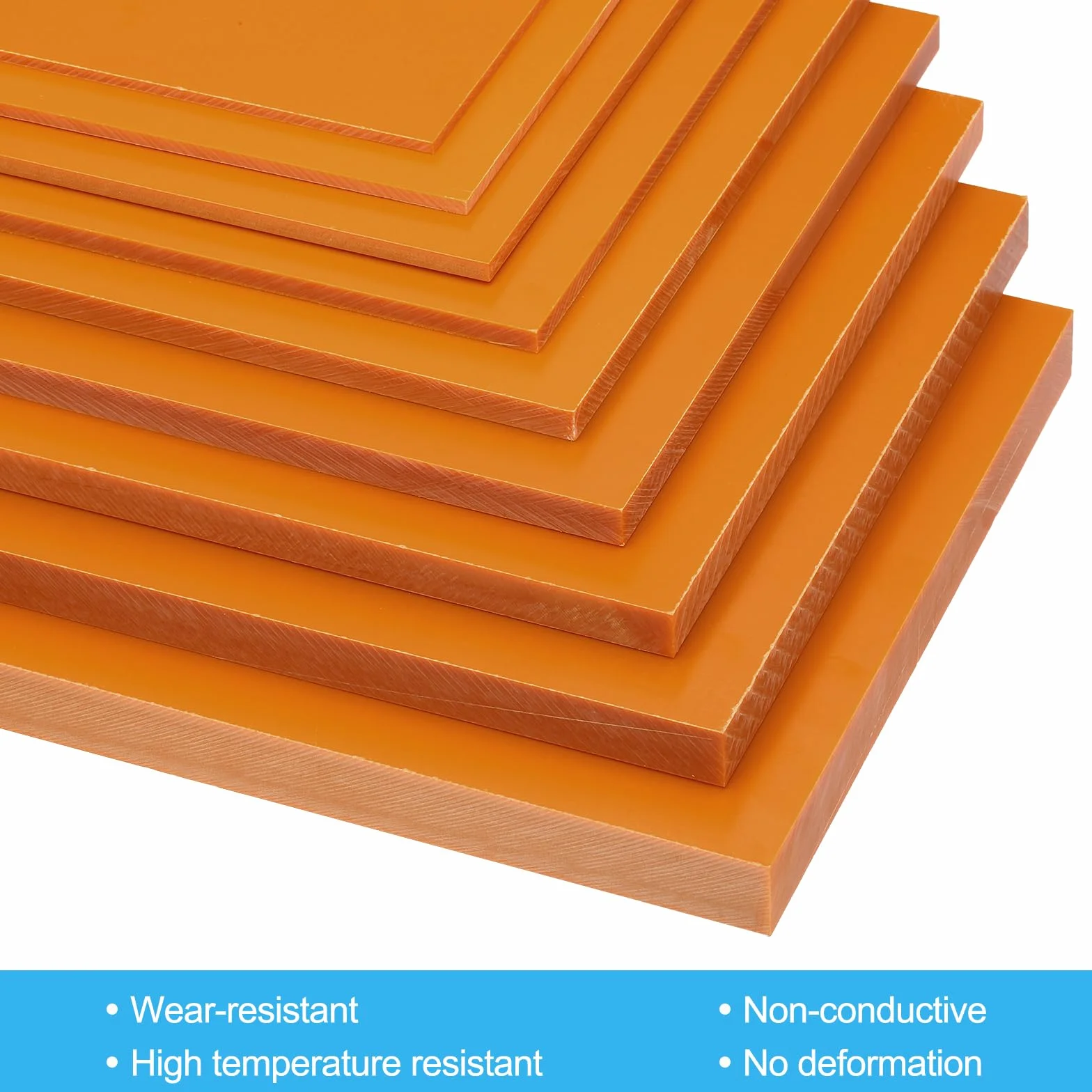 PATIKIL 300x200x12mm Phenolharz Kunststoffplatte 1 Stück Resin Laminierte Platte PCB Für Elektrische Elektronische Vorrichtungen DIY Und Bastelarbeiten Orange Rot