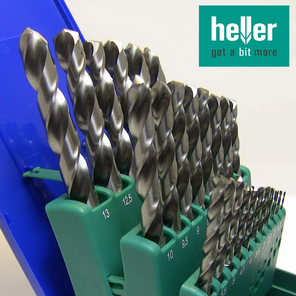 Heller Metallbohrer Set HSS G-Super DIN338 RN Bohrerset 25 tlg. Spiralbohrer