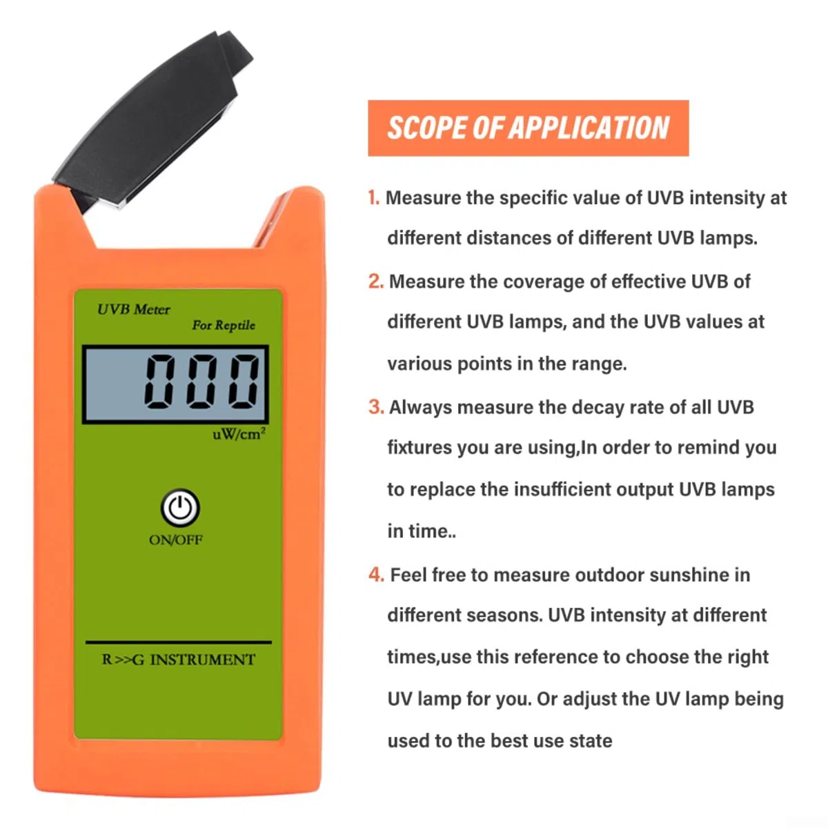 Hochgenaue UVB-Meter-Detektor-Tester-Sonnenschein-Tester-Kreisel-Pet-Detektion,UVB-Messgerät-Detektor-Tester zur Sonnenlampen-Erkennung