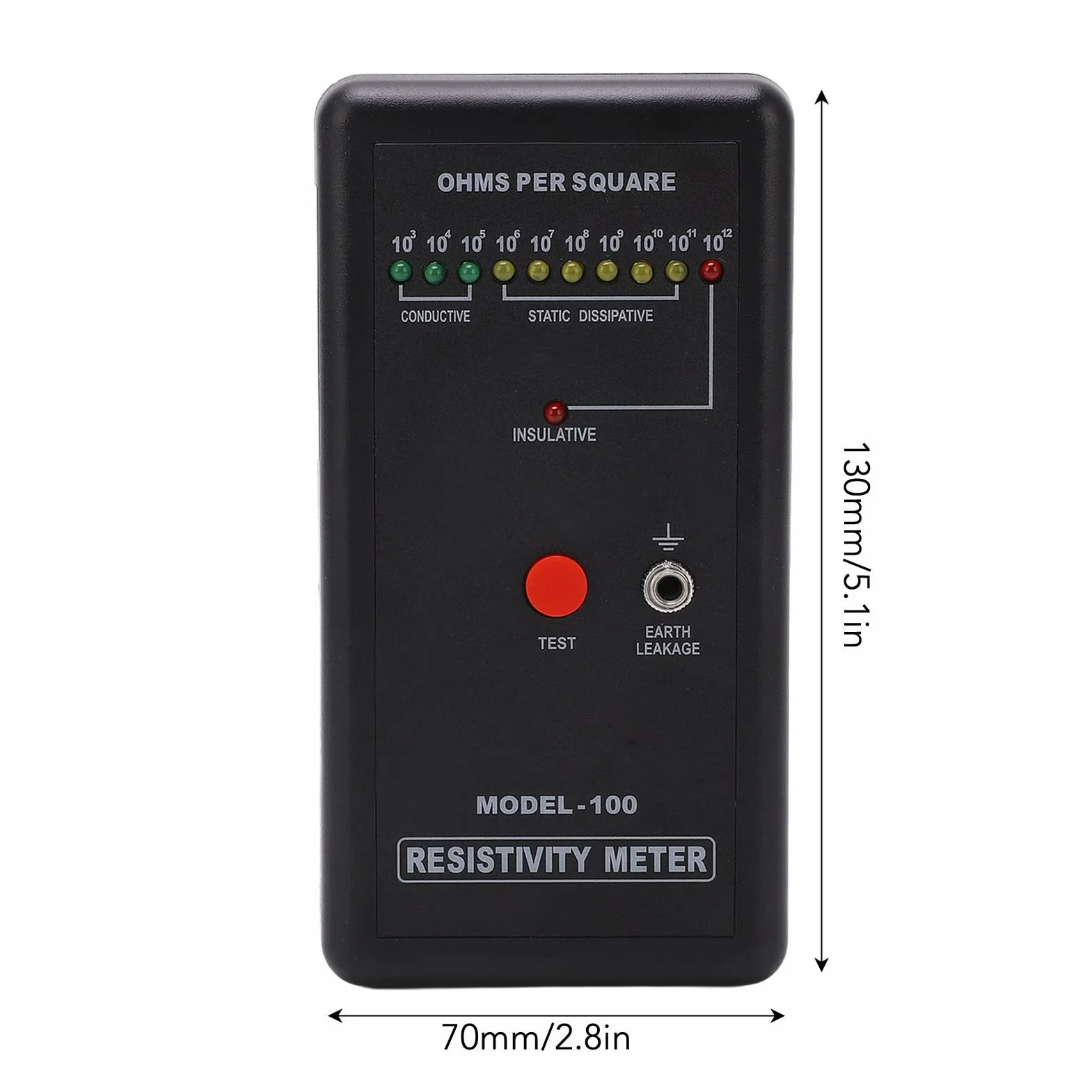 Oberflächenwiderstand Tester, Messen spezifischen Hautwiderstand Messen, Erdungswiderstand, Antistatischer Elektrizitätstester Oberflächenwiderstandsmessgerät