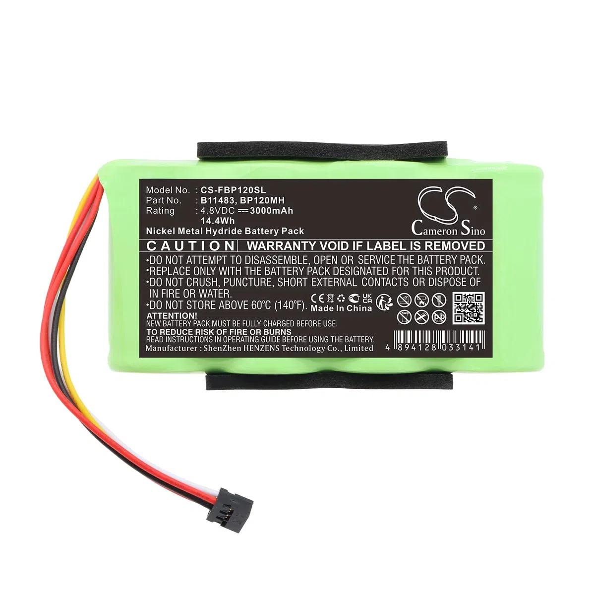 CS-FBP120SL Akku 3000mAh Kompatibel mit [Fluke] Fluke 123 (Firmware Below V2.0), Fluke 123S (Firmware Below V2.0), Fluke 43 Power Quality Analyzers, Fluke 43B Power Quality Analyzers, Scopemeter