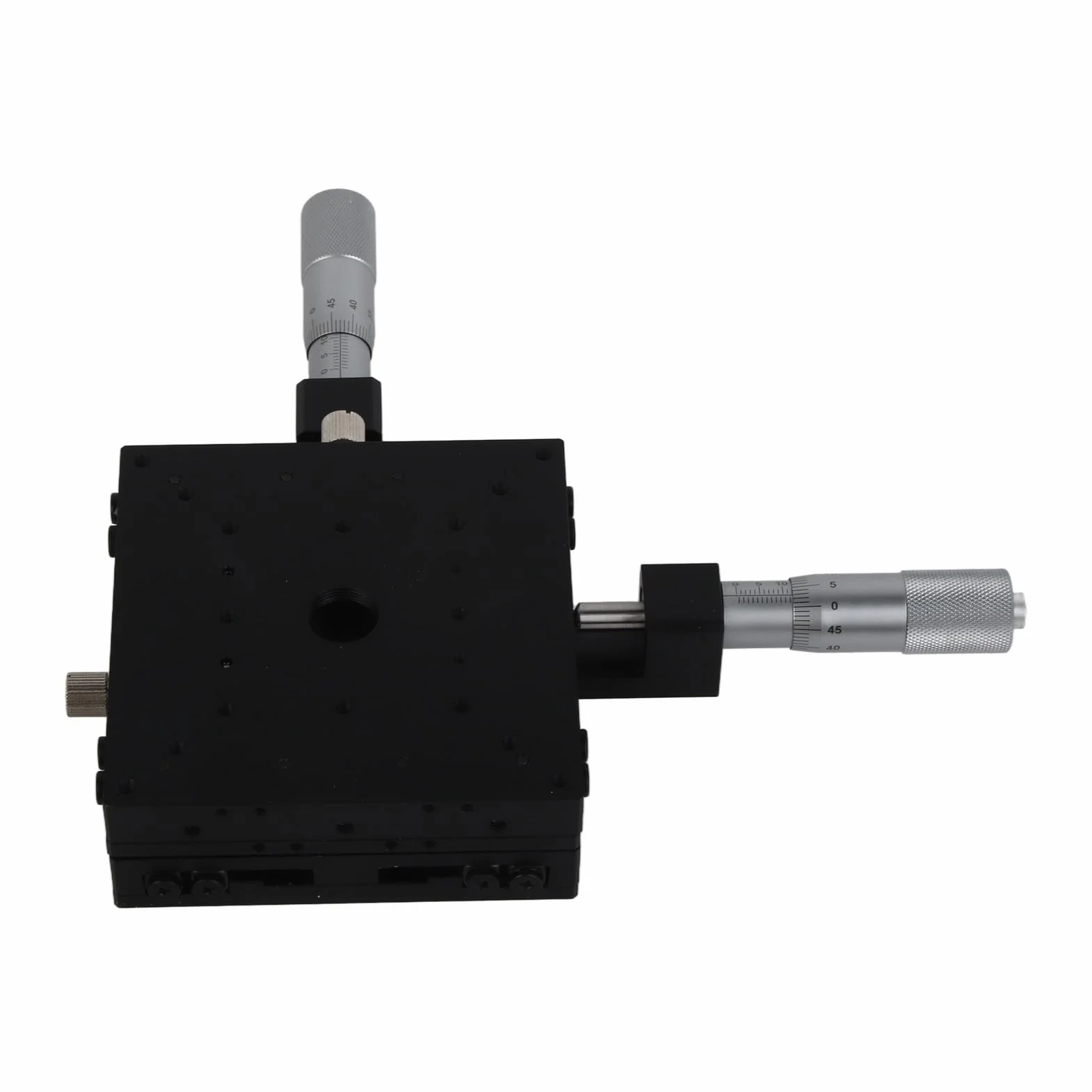 SEMY100-AC Mikrometer Manuelle Schiebetisch-Trimmplattform Kreuzrollentische 100 * 100 * 40 Mm – Präzisionsbearbeitung XY-Lineartisch für Zubehör – Aluminiumlegierung – Geeignet für
