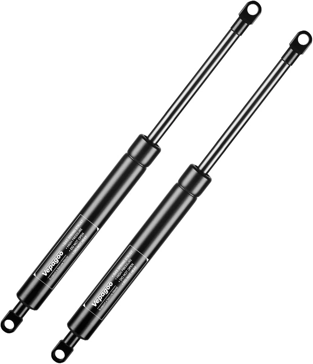 Vepagoo 500mm 500N Gasdruckdämpfer Gasdruckfeder, 50kg Gasfeder für Bettkasten, Türen, Bodenluken, Schuppenfenster und andere Schwerlastanwendungen, M6 Ösenköpfe (8mm Durchmesser), 2er Set
