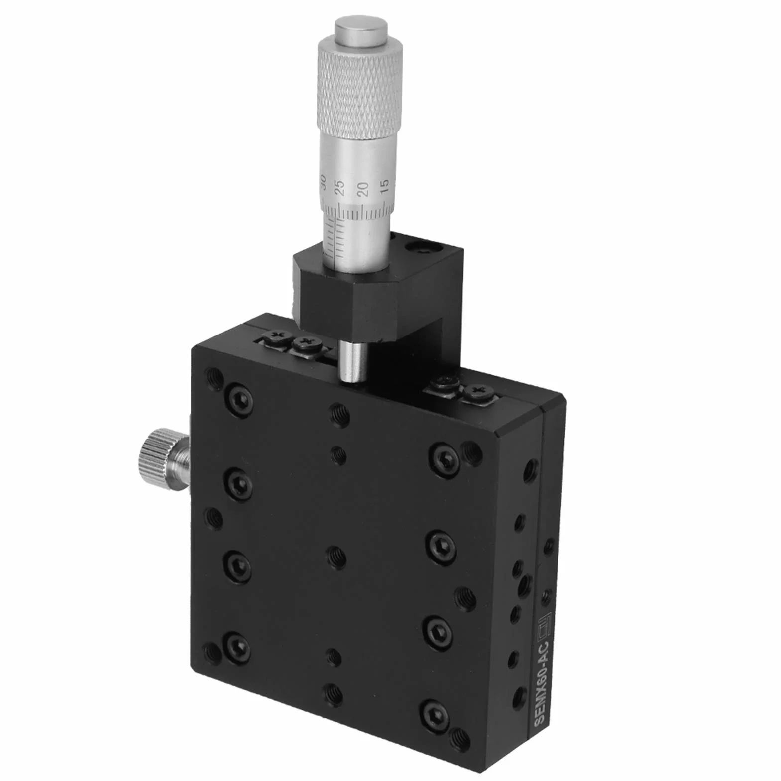 Manueller Lineartisch, Manuelle Trimmplattform, X-Mikrometer Manuelle Feinabstimmung Kreuzrollen-Präzisionslineartische 60 * 60 Mm für Präzisionsinspektion und Gerätepositionierung