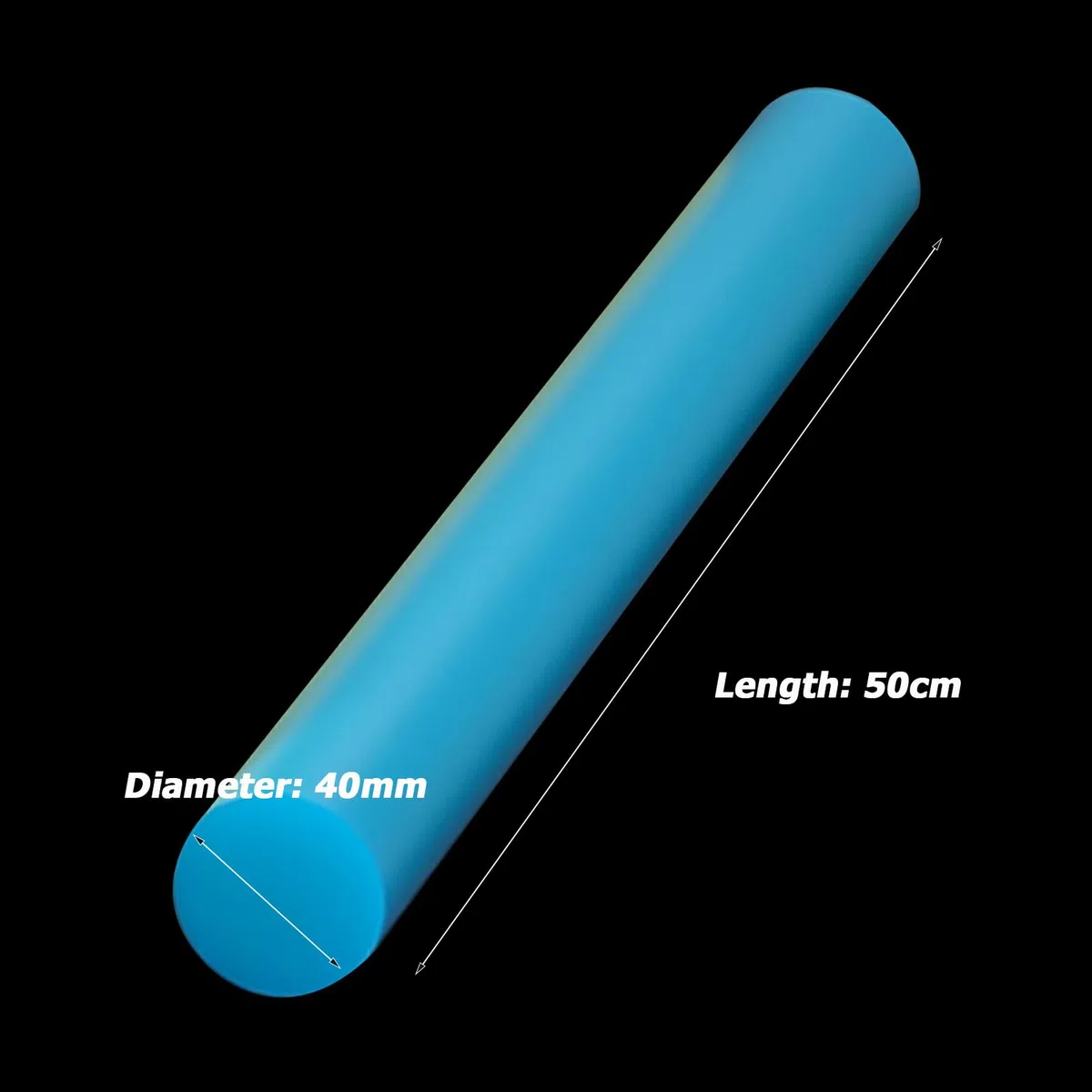 Polyurethan-Vollstab, vielseitiger PU-Rundstab for Maschinenteile, Gerätewartung und Modellbau(40 * 500mm)