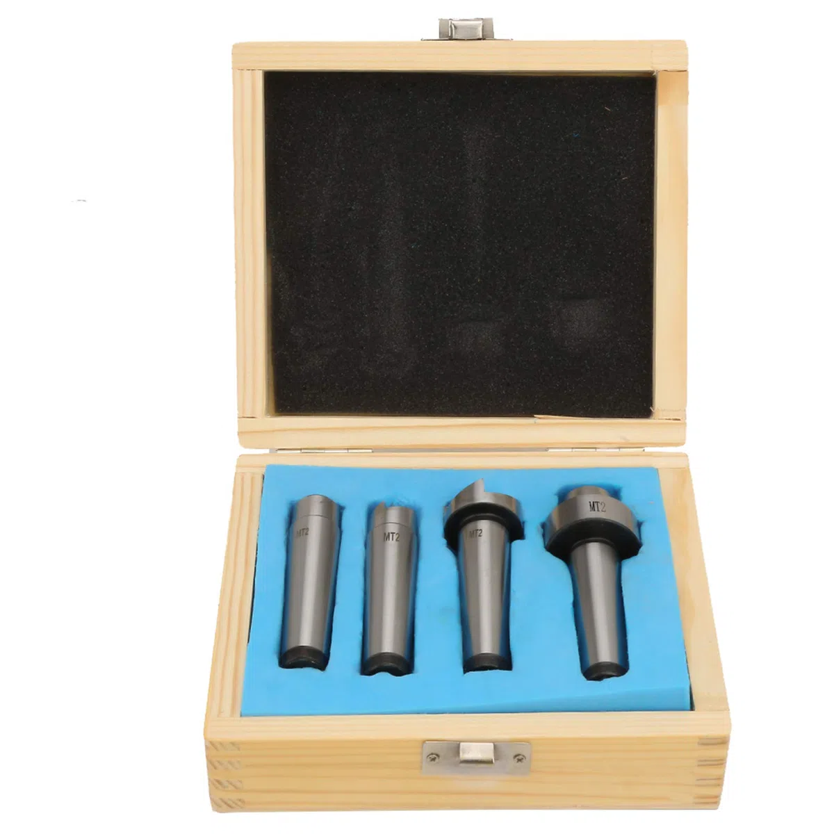 4-teiliges Holz-Mitnehmer-Set, MT1/MT2 Holzbearbeitungs-Drehmaschine, Stirnrad-Cup-Center-Set für Holzbearbeitungs-Drehwerkzeuge mit Box-Zubehör (MT2)