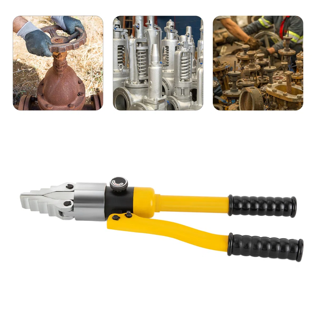 8T Hydraulische Flanschspreizer, Hydraulik Flansch Spreizer Spreader Trenner, Max Expansion 30mm, für Rohrleitungsreparatur, Flanschrohrersatz, Objekterweiterung und Trennung