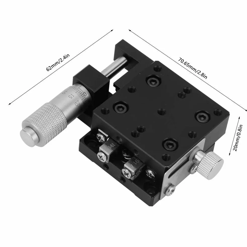SEMX40-AS X Micrometh Manual Feine Tuning Cross Roller Präzision Lineare Stufen X Lineare Stufen Für Produktionsmaschinen-Testgeräte 40 * 40 Mm