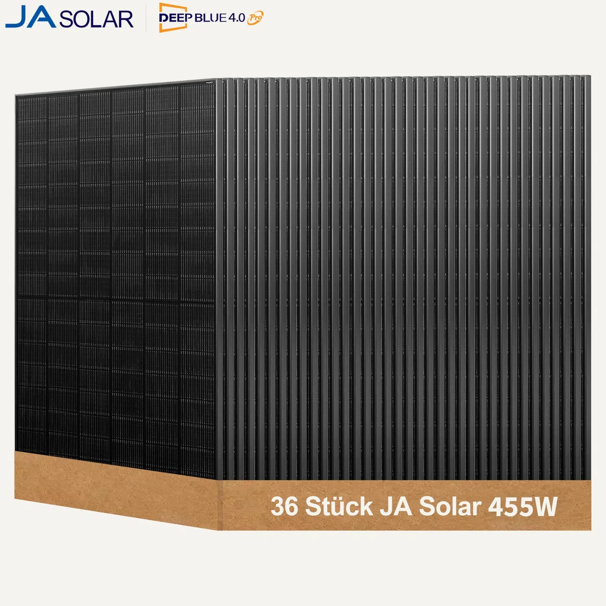 JA Solar 450W N-Typ Bifazial Glas-Glas Solarmodul full black Solar panel 22,5% Effizienz 1 pcs