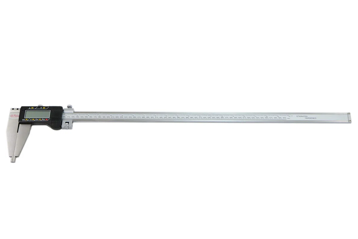 Shars Elektronischer Messschieber mit langer Backe, 600 mm, 0,01 mm Auflösung, großer LCD-Bildschirm 303-1545 R