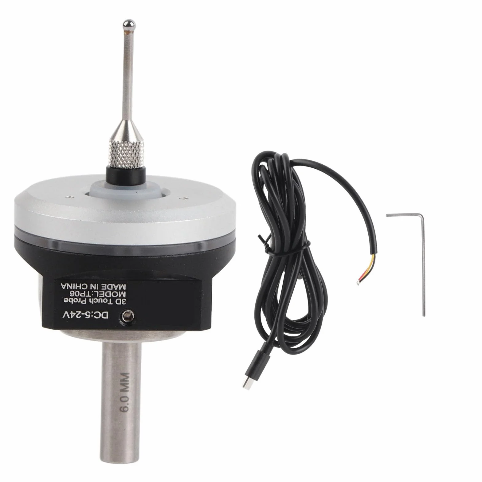 SEAFRONT 3D-Kantentaster XYZ-Achse Anti-Roll-Kantentaster CNC 3D-Kantentaster mit BerüHrungstaster Hochgenauer Elektronischer Kantensucher DC 5 Bis 24 V