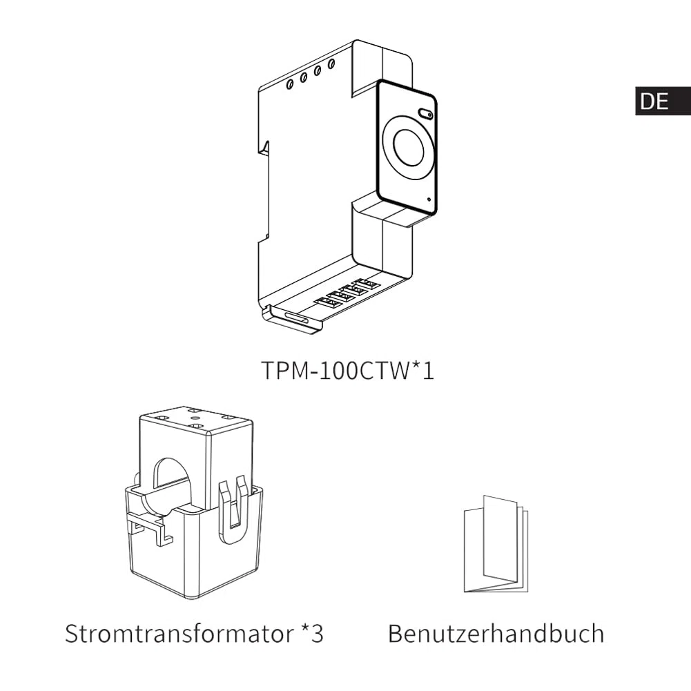 Marstek Jupiter C Plus CT002 3-Phasen Intelligenter Zähler: Smarter Meter für Drei- oder Einphasenanlagen, 0% MwSt, Unterstützt WLAN, Bluetooth, Photovoltaikbereit, Schnelle Anpassung