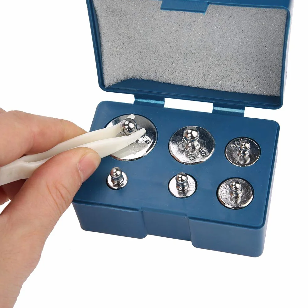 Labor Mechanische Waage, Laborwaage mit Pinzette und 5 Gewichten Labor Mechanische Tray Balance Schmuckwaagen Labor Lehrmittel Hohe Präzision für Das Labor Der Chemischen Physik(200g)