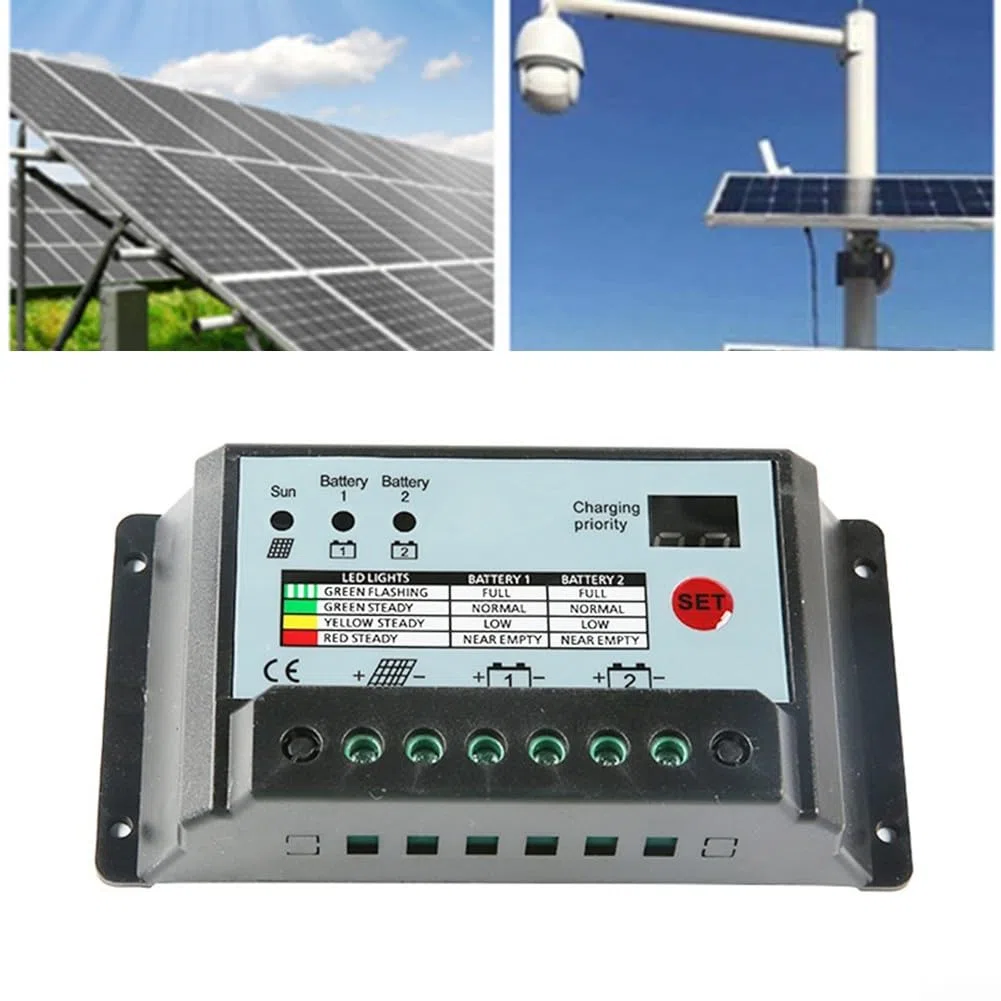 Dual-Batterie-Solarregler mit erweiterten Sicherheitsfunktionen für effizientes Energiemanagement (30 A)