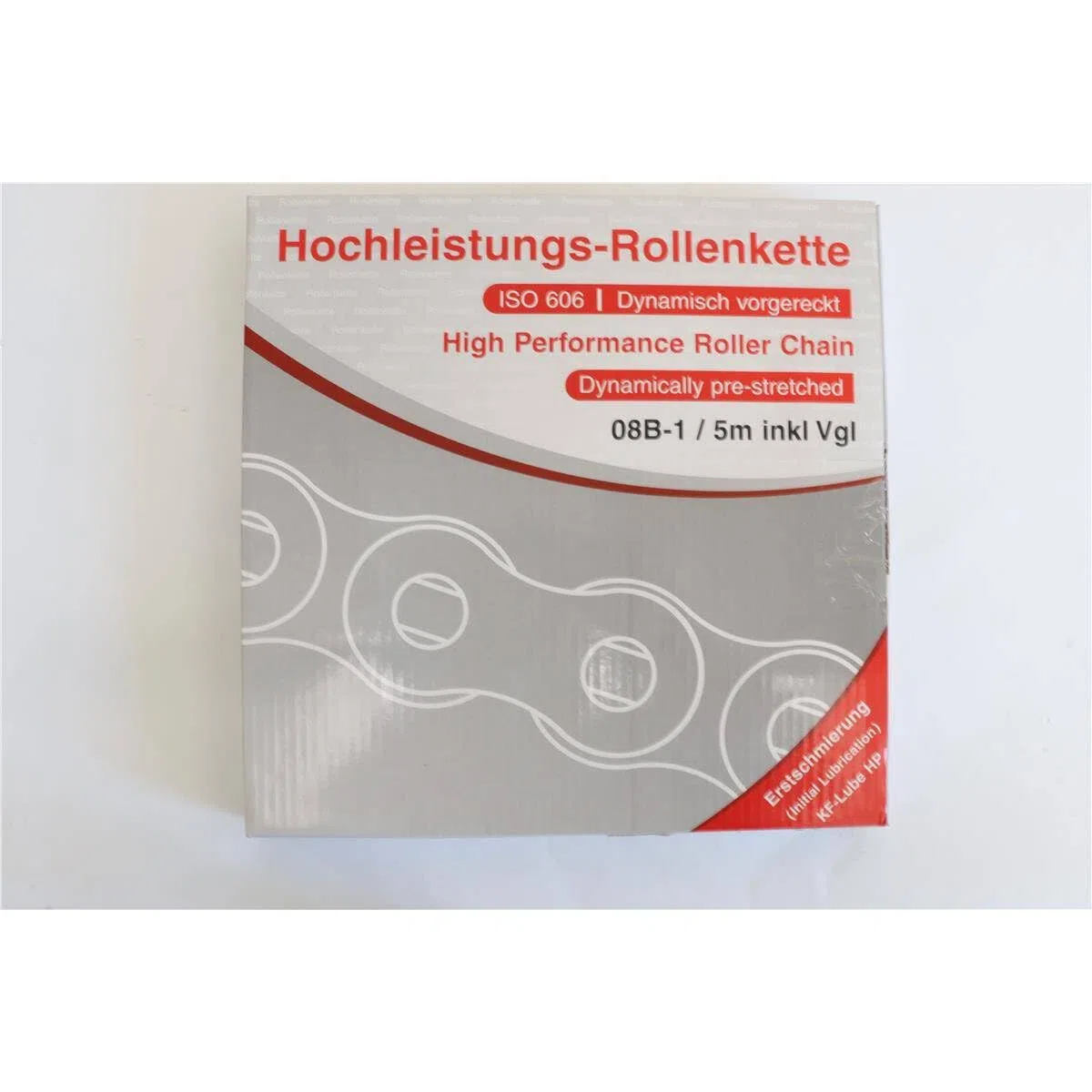 08B-1 5 Meter Feickert Hochleistungsrollenkette Simplex 12,7 mm 1/2" DIN 8187