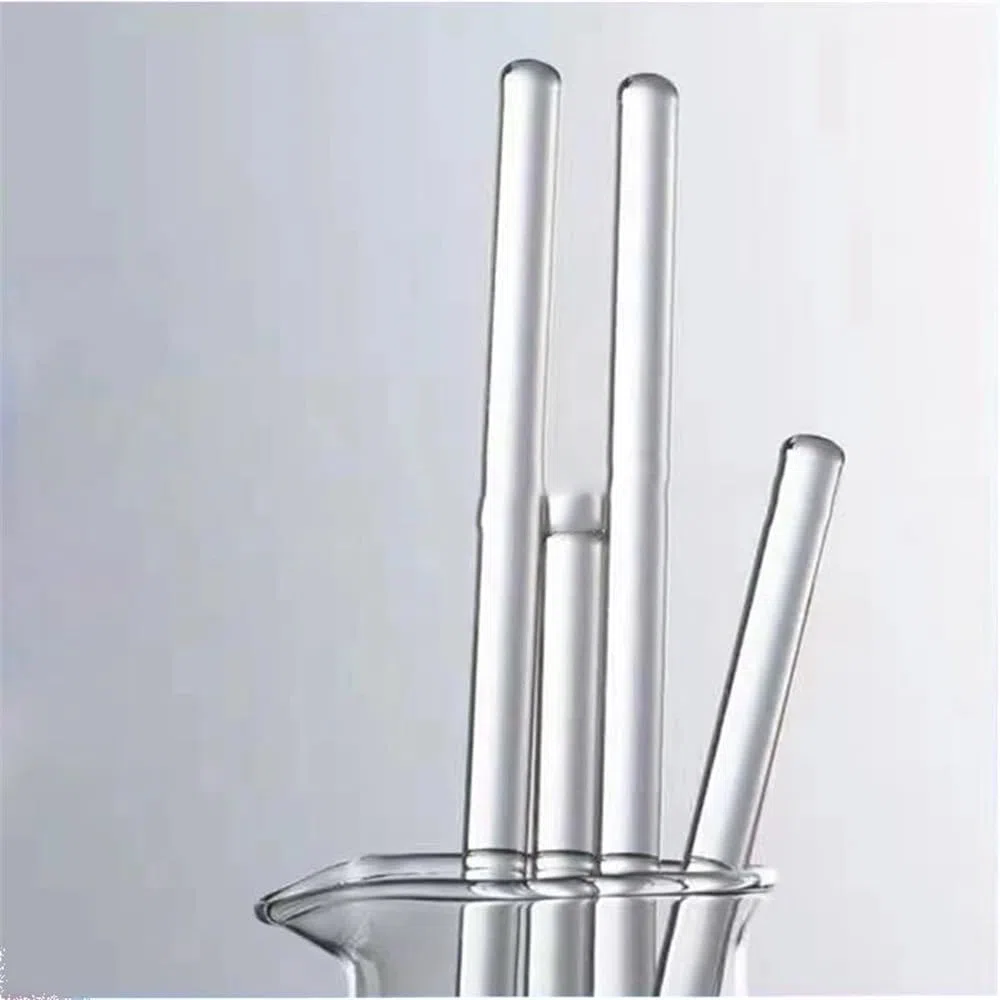 5 stücke/10 stücke Glas Stange Glas Rodtransparent Labor Rühren Glas Rührer for Experiment(7x350mm 5pcs)