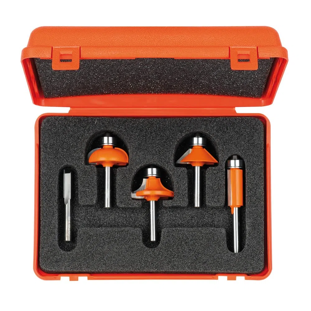 CMT ORANGE TOOLS 900.005.03 - 5-TEILIGES PROFILFRÄSER SET HW S=8mm D=8-12.7-31.7mm R