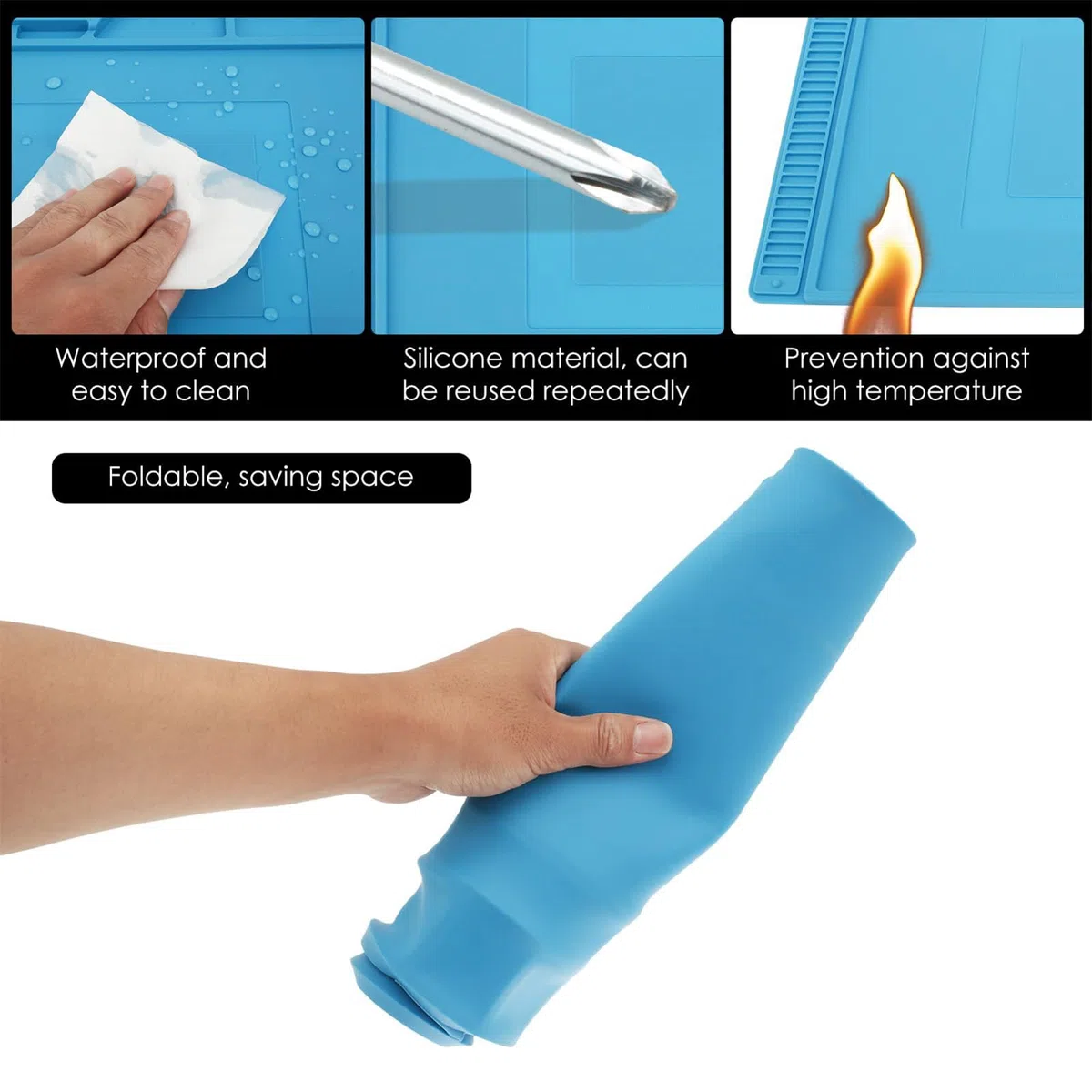 H Traffic Search Terms Soldering Matt, Heat Resistant Matt, Magnetic Repair Mat, Electronics Repair Pad, Soft Work Mat, Computer Repair Mat, Cellphone Repair Mat, Magnetic Soldering Mat, Heatpro