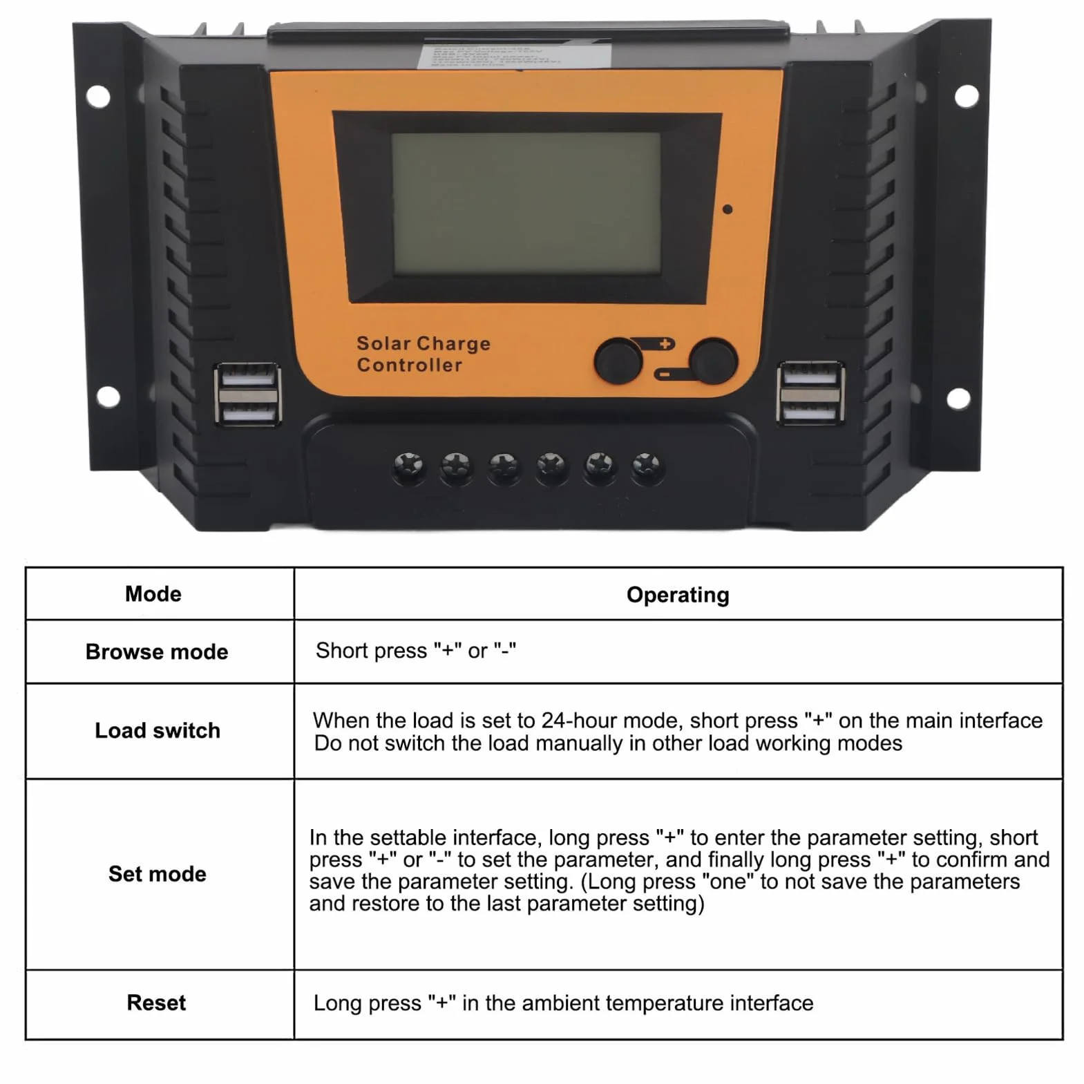 Solar Laderegler BSC3048 30A 12V/24V/36V/48V Wasserdicht Multifunktional Für Verschiedene Batterien Mit USB Intelligente Erkennung