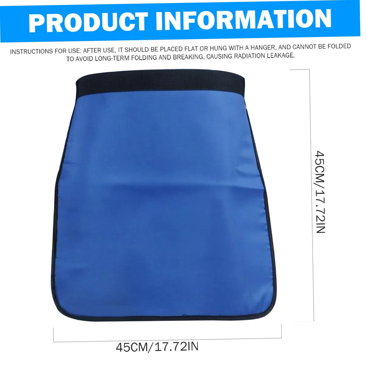 Röntgenschutz-Blei-Schürze, 0,5 mmpb Blei halbschürze, 17,72 x 17,72 Zoll Sicherheitssicherheit wasserdichte Schürzen für Xray-Techniker
