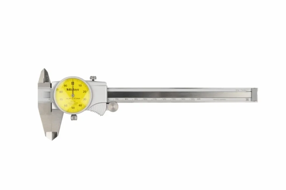 Uhren-Messschieber, 0-150 mm, 0,01 mm, 1 mm/U, metrisch | 1 mm/U., Rundskala, analoge Ablesung