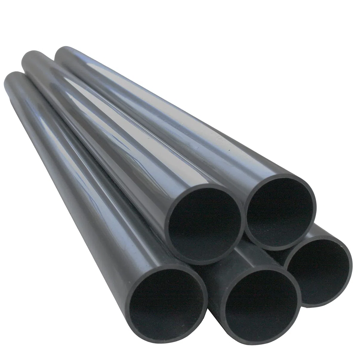 5x PVC Rohre 50mm Außendurchmesser I 1 1/2 Zoll Kunststoffrohre 1m PN10 10 bar I Glatte Rohrenden zum Verkleben in Klebemuffen I Pool Teich Aquaristik Entwässerung Bewässerung I bm037