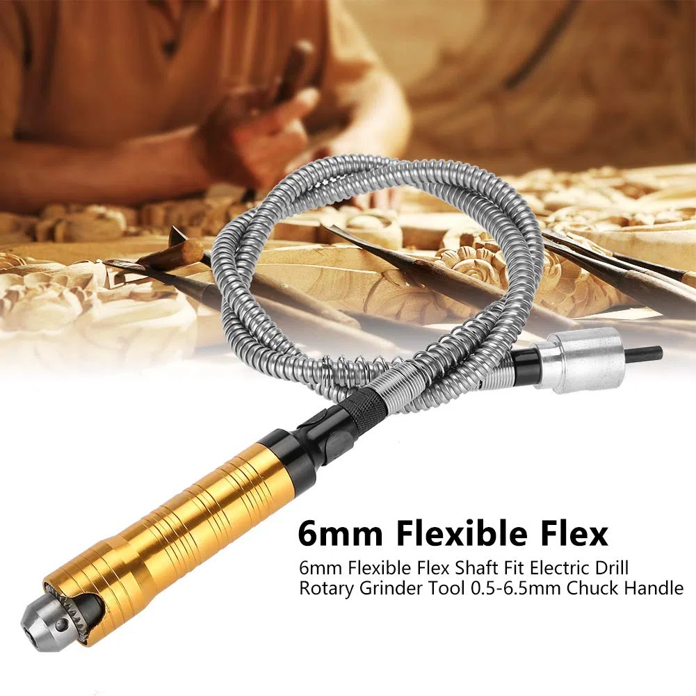 Elektrowerkzeug mit Flexibler Welle, 6 Mm Flexible Welle für Schleifwerkzeug, Fortschrittlicher Griff für Manövrierfähigkeit Beim Polieren, Gravieren, Bohren, Schneiden,