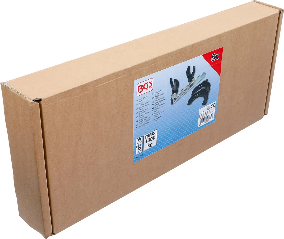 BGS 1134 | Federspanner-Satz | 1500 kg | Fahrweksfeder | Montagespanner |Federbein | Federbeinsysteme