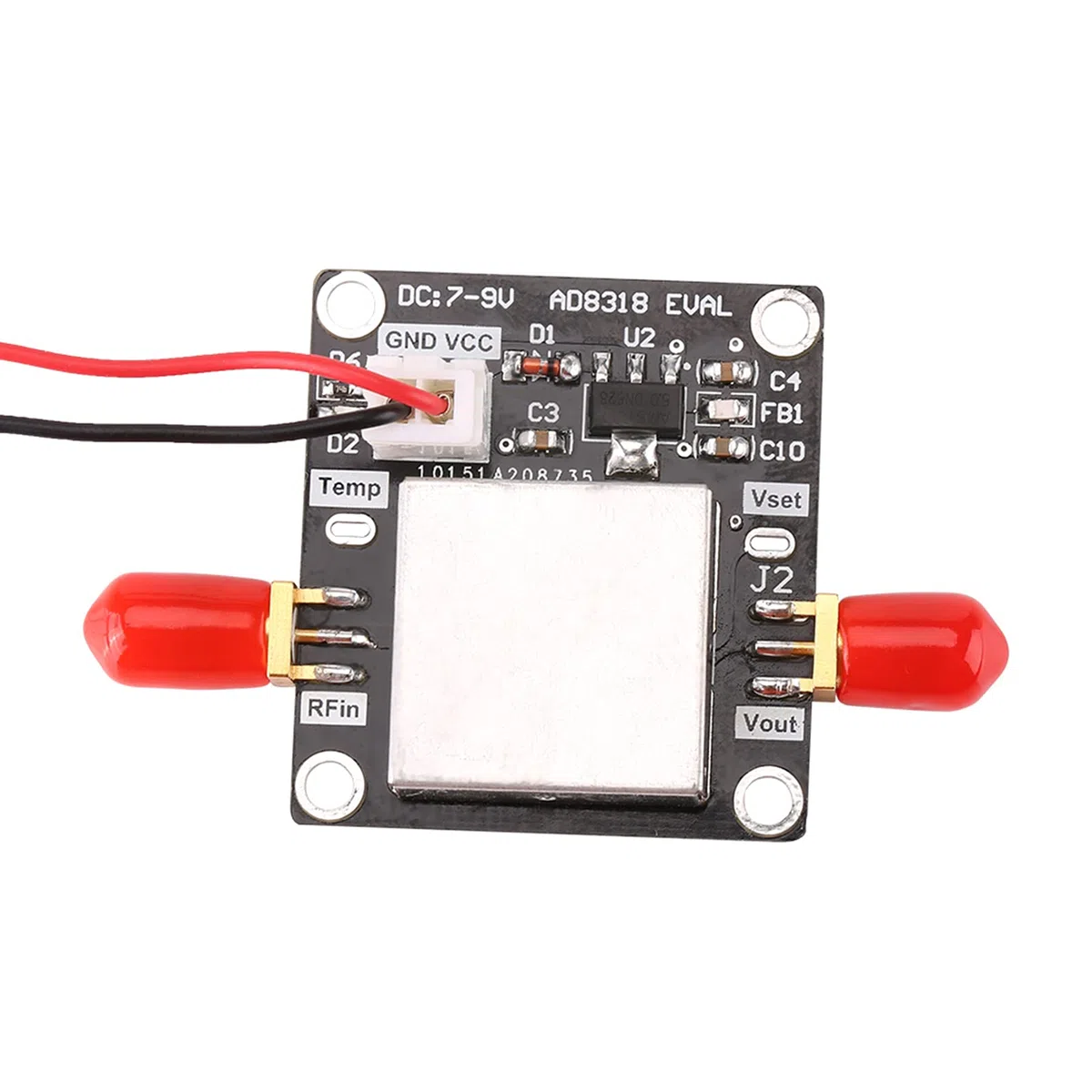 Logarithmischer Detektor Modell AD8318 1 MHz–8 GHz 70 dB Dynamische ALC/AGC-Regelung Leistungsmesser Logarithmischer Regler für WLAN, WiMAX und Radargeräte
