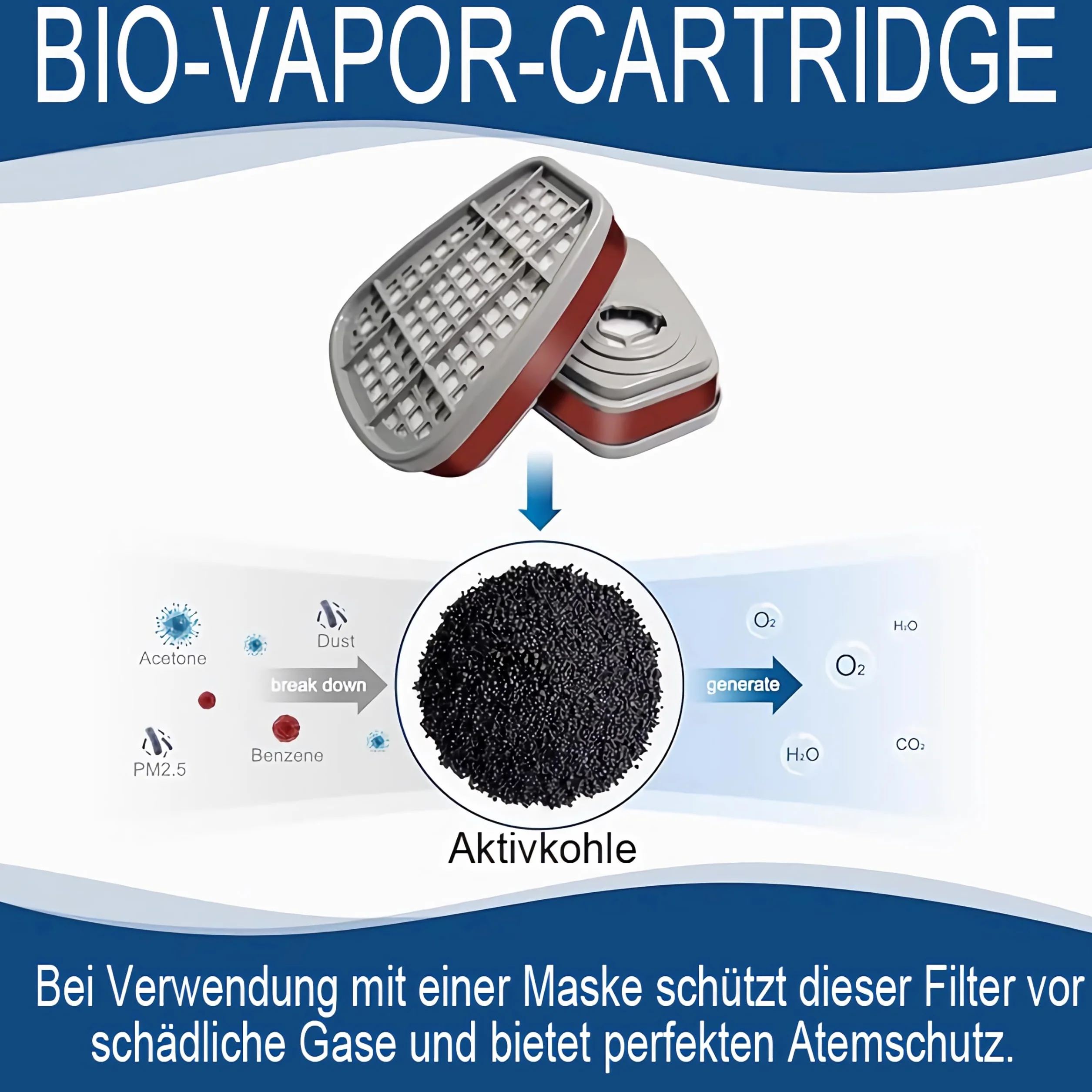 Professionelle Wiederverwendbare Vollmaske Abdeckung,für Malerei schützt, Gas, Farbe, Staub, Chemikalien und anderem Arbeitsschutz