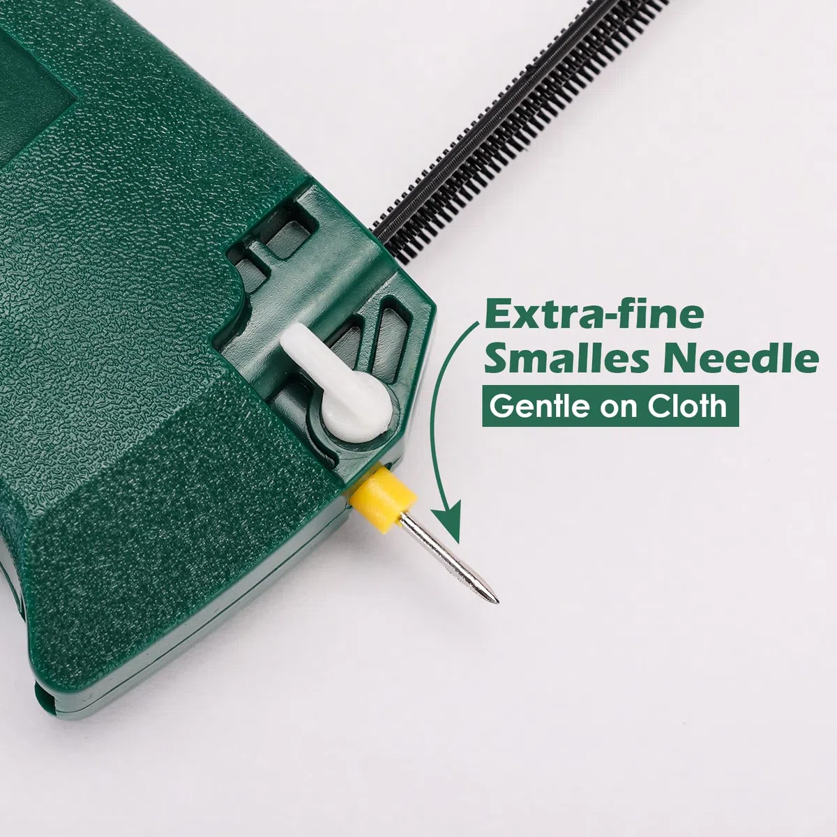 Etikettierpistole, Feinstich-Etikettierpistole für Kleidung, Mini-Stichpistole für Kleidung, Nähen, Quilten, Säumen, Schnellstich-Etikettierpistole mit 2 Nadeln, 1500 schwarze und 1500 weiße