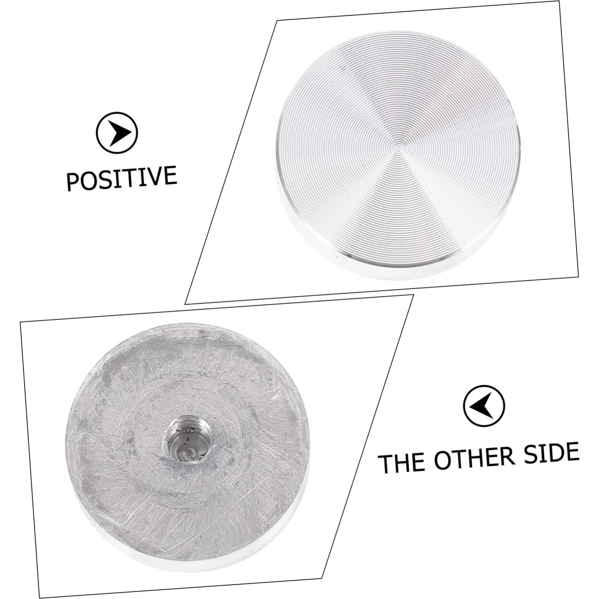Operitacx 30stücke Aluminiumdiscs Dicke Runde Aluminiumscheiben Als Glasadapter Für Tischplatten Für Couchtische Bürotische Und Esstische