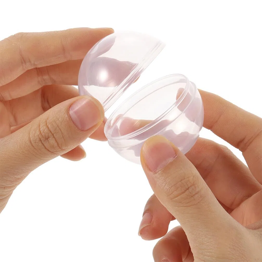 OSALADI Befüllbare Transparente Acrylkugeln 8Cm Für Greifautomaten Runde Kunststoffspielzeugkapseln Zur Aufbewahrung Und Präsentation Von Kleinen Geschenken Und Süßigkeiten