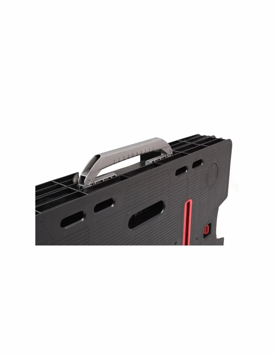 Keter Klappbarer Werkzeugtisch, 85 x 55,5 x 11,2 cm (geschlossen), 91 x 55,5 x 75,5 cm (offen); Tragkraft 450 kg; Farbe: Schwarz