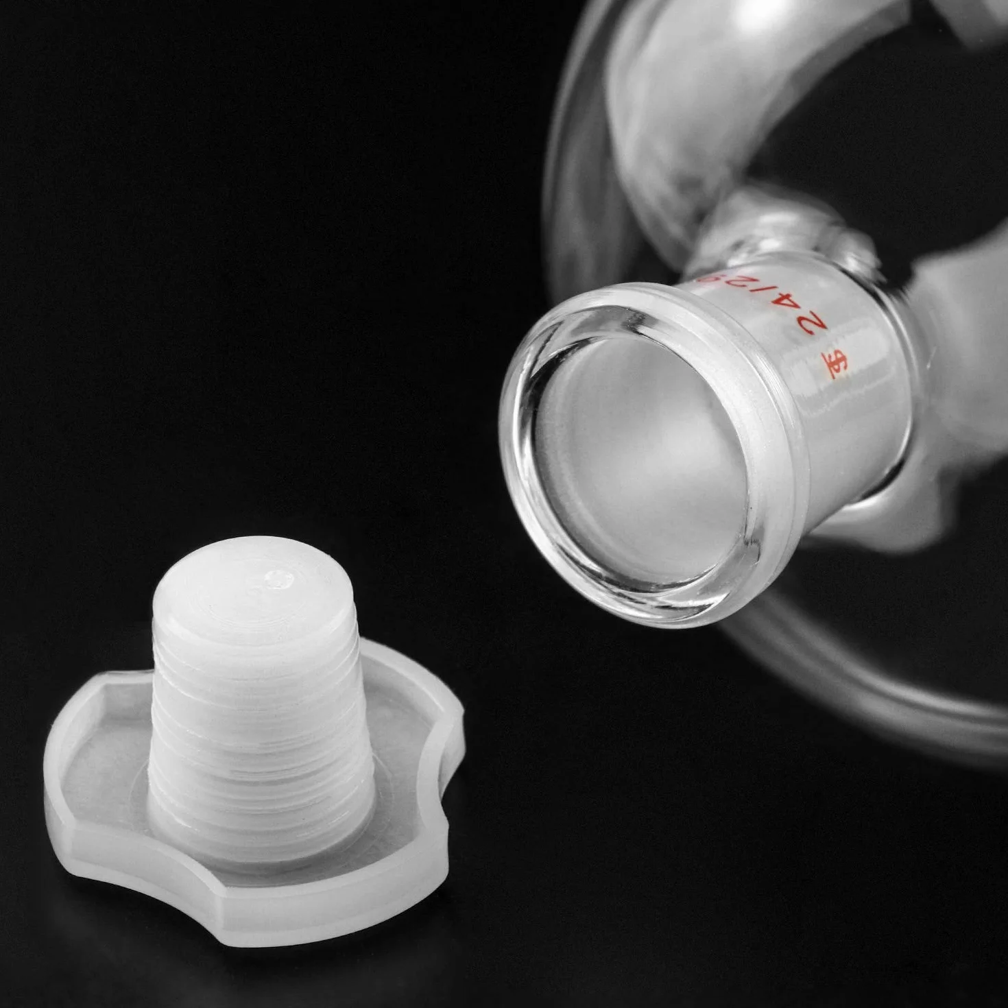 QWORK® Scheidetrichter Glas, Borosilikatglas 1000ml,Separatory Funnel Labortrichter mit Glas Absperrhahn 24/29 Verbinder und PTFE-Absperrhahn