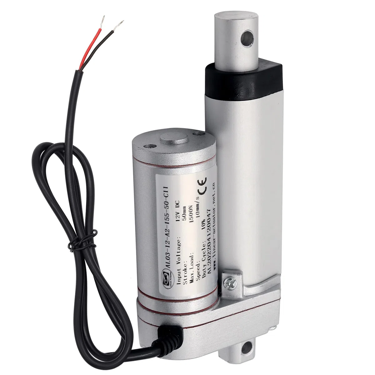 1500N 50mm Linearmotor, 12v DC Linear Actuator Motor Elektro Zylinder Schubstangenmotor für Auto,Möbel,RV,Türöffner,Industrielle Landwirtschaft, Gefäße usw (50mm)