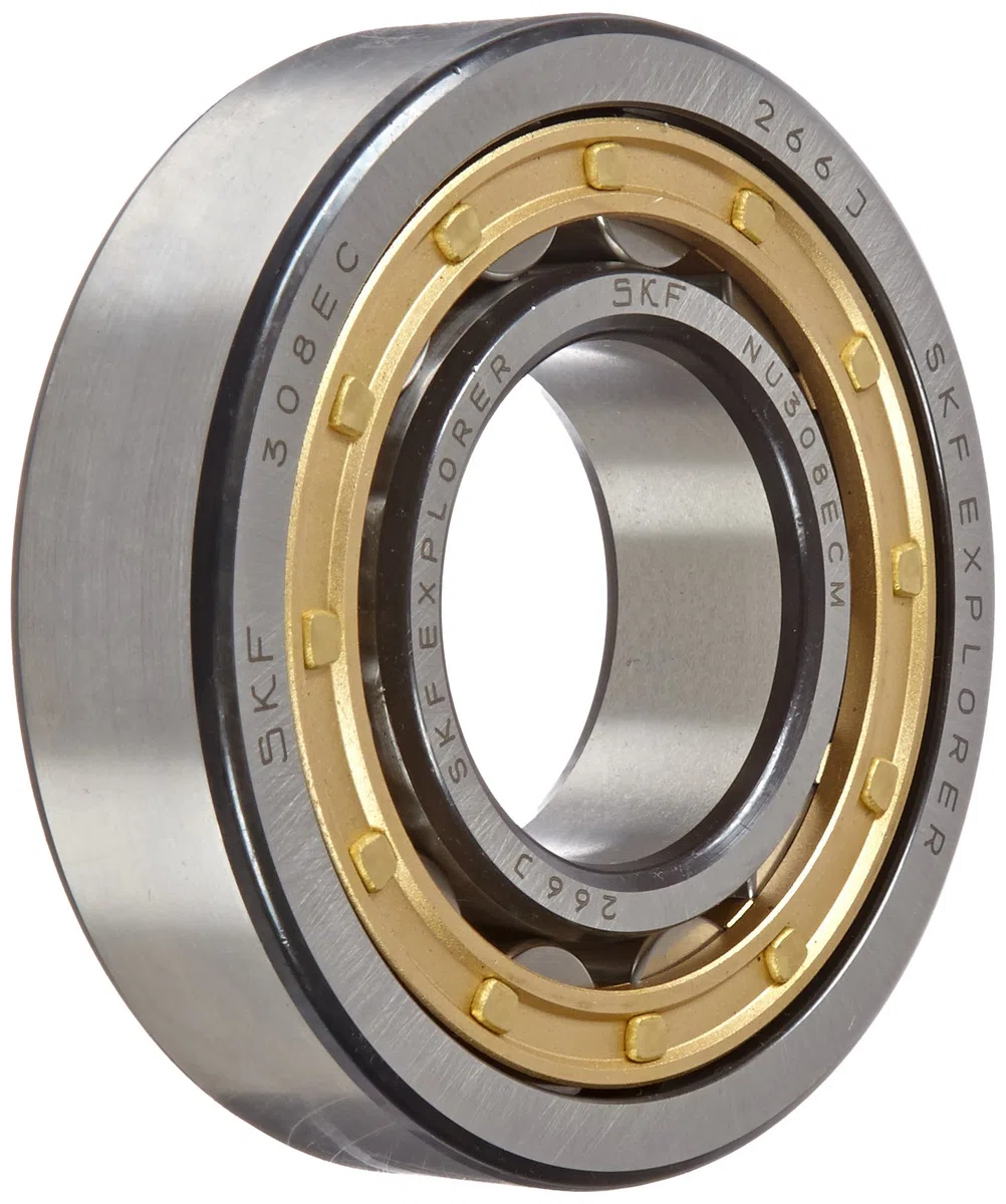 SKF NU 308 ECM Radialrollenlager, Zylindrisch, 40 ID, Stahl
