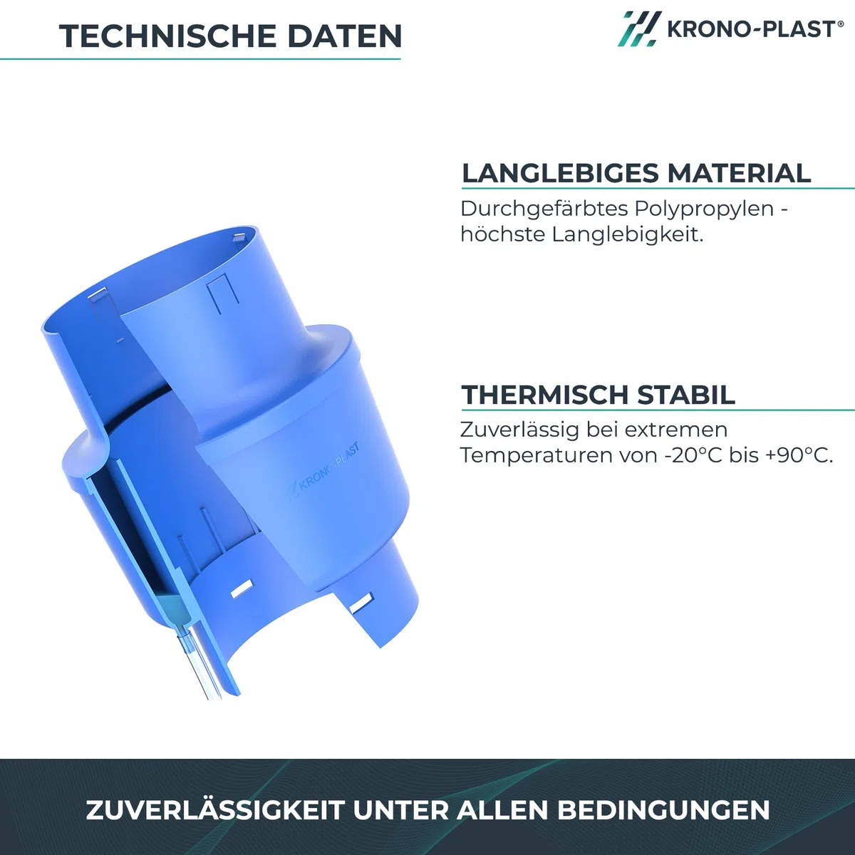 Kondenswassersammler 150 mm für Kronoflex Rohr | Kondenswasserabscheider, Zubehör für Rohr, Winkelrohr, Entlüfterkamin, flexibles Anschlussrohr und Flexschlauch