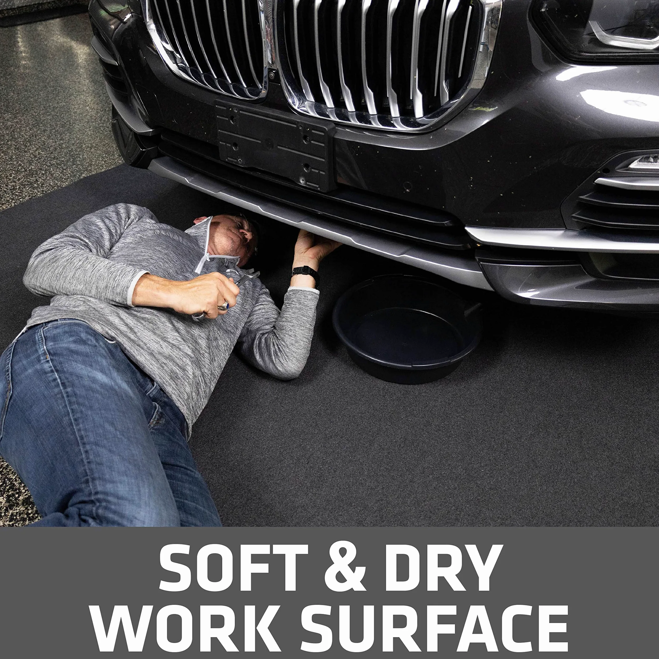 Drymate XL Oil Spill Mat (36 "x 60"), Premium Absorbent Oil Mat - wiederverwendbar/langlebig/wasserdicht - Ölkissen enthält Flüssigkeiten