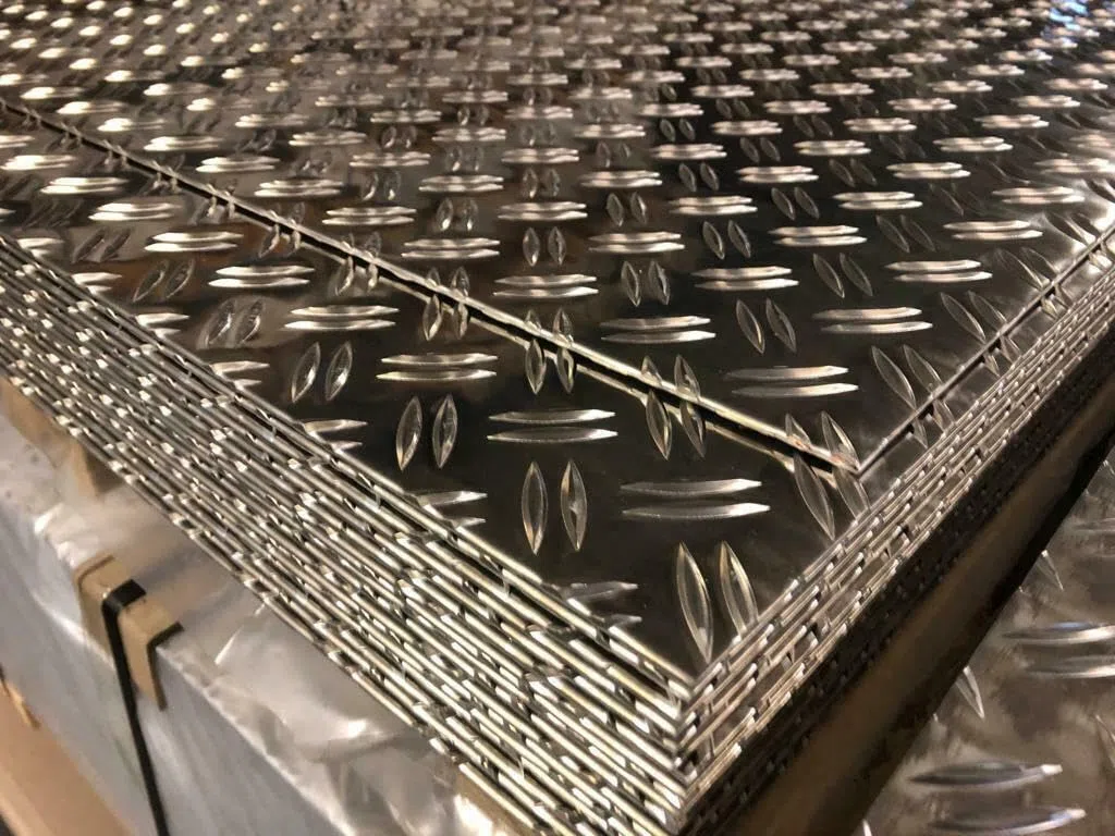 Riffelblech Aluminium 2,5/4mm Alu Duett Warzenblech Zuschnitt Tränenblech 600x1250