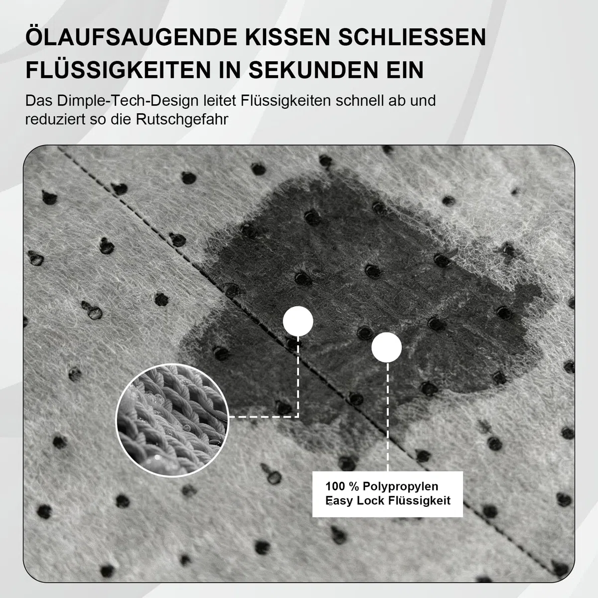 100 Stück Universelle Ölsaugtücher mit Karton, 25 x 33cm Ölauffangmatte Öltröpfchenabsorber, Öltropfen Ölabsorbierende Polster/Matten, für Werkstatt Garage und Oldtimer, Zuhause, Keller, Küche