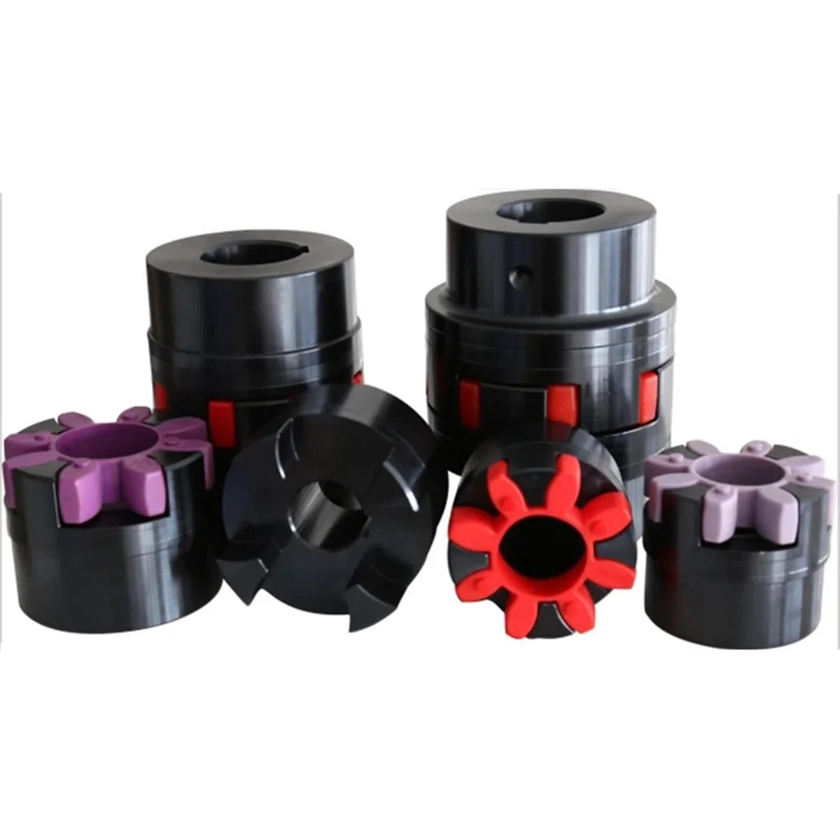 Flexibler Verbinder D55 L78 Backen-Flexible Kupplung 14 mm bis 28 mm Innenloch Spinnen-Pflaumenkupplung Motor-Kugelumlaufspindel-Wellenkupplung Klemmverlängerung(20X20mm)