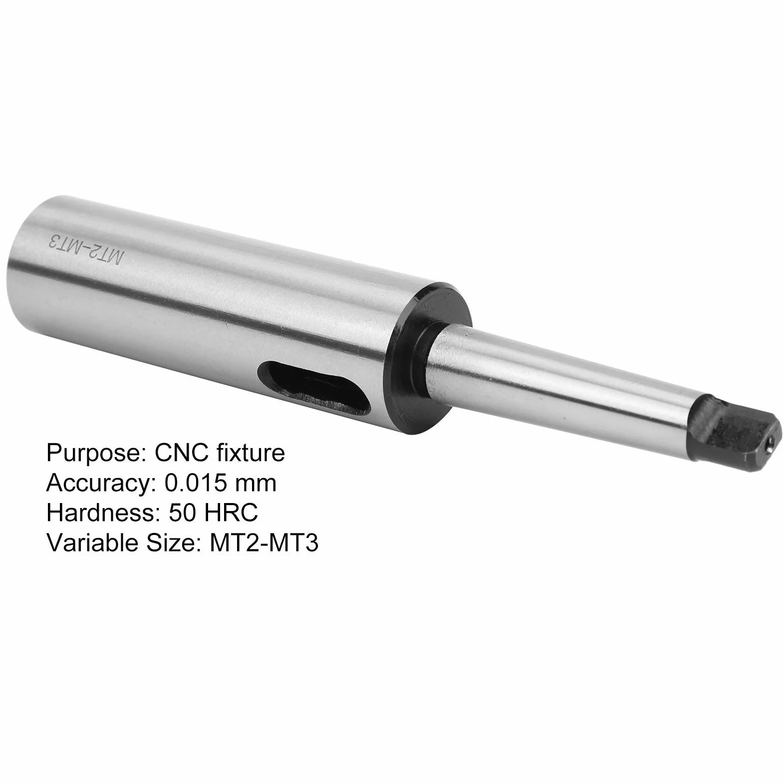 MT2 zu MT3 Kegelbohrer Hülsenadapter, Mk2 Mk3 Adapter Schneller Stahl Reduzieradapter zum Drehmaschinenfräsen MT2 zu MT3 für Kegelschaftbohrer mit Schaft