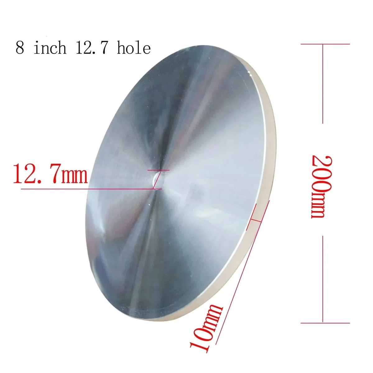 6 Zoll/8 Zoll 12,7 mm Aluminium Master Lap Polierplattenhalter for Diamant-Schleifpad/Schleifscheiben-Schleifpads