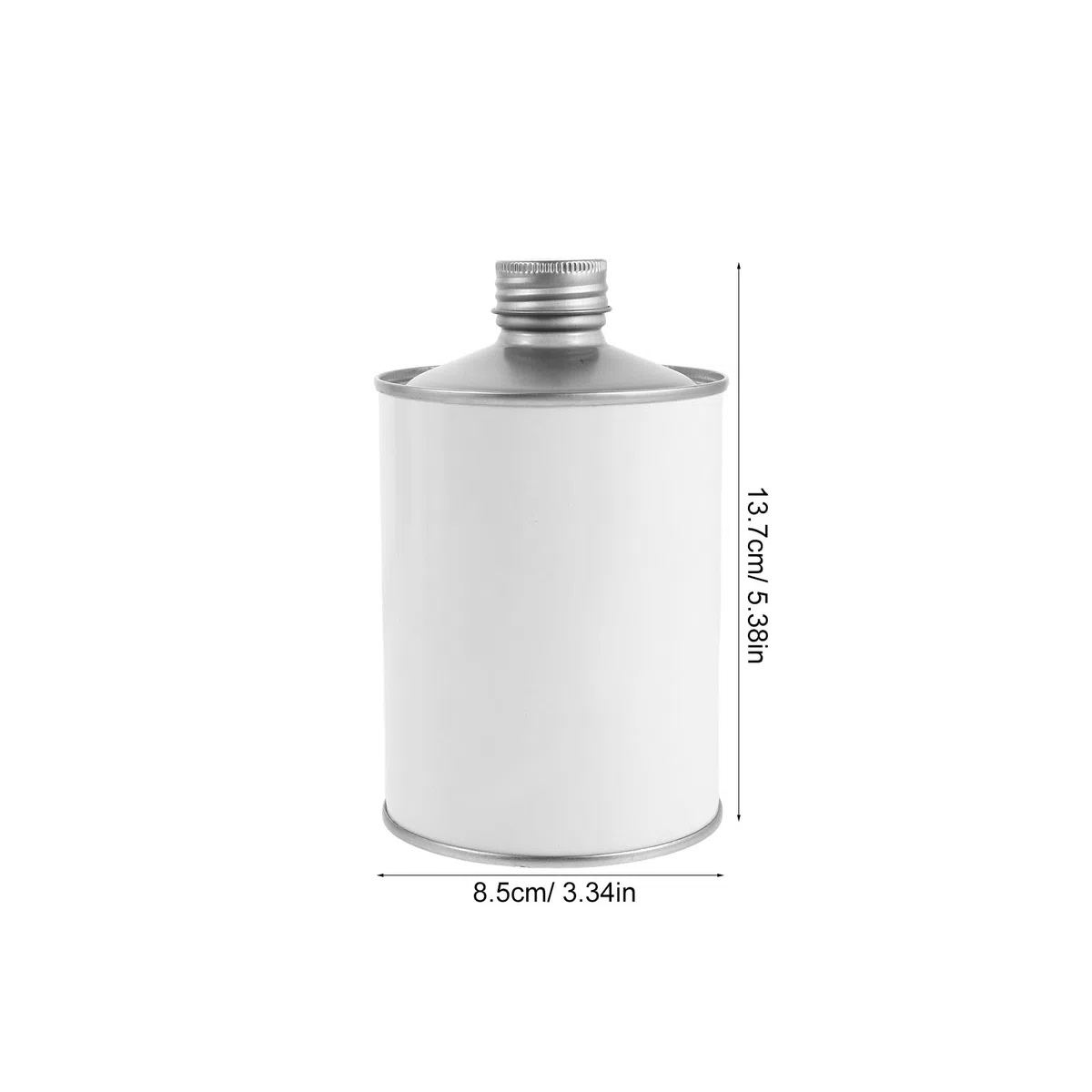 6 Stück Brennerkanister: 17oz/500ml Metalldose mit Deckel, runder Weißblechbehälter, auslaufsichere Industrieverpackung für industrielle Zusatzstoffe und Reagenzien
