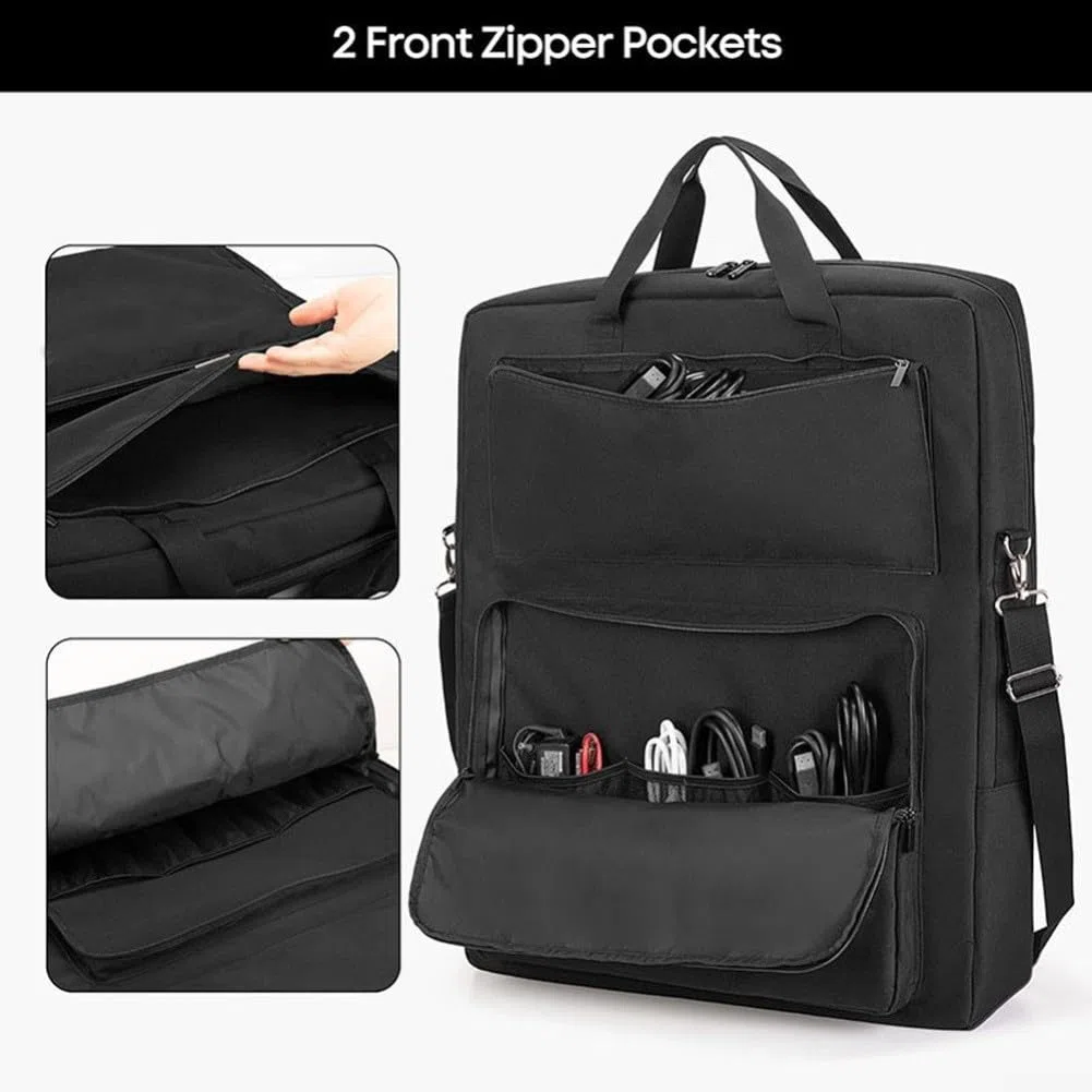 Tragbare Solarpanel-Tasche, Solarmodul-Aufbewahrungstasche mit Polsterung und Schultergurt, für SolarSaga 100W für Rockpals SP003 100W für Power 100W, Solarpanel-Tragetasche