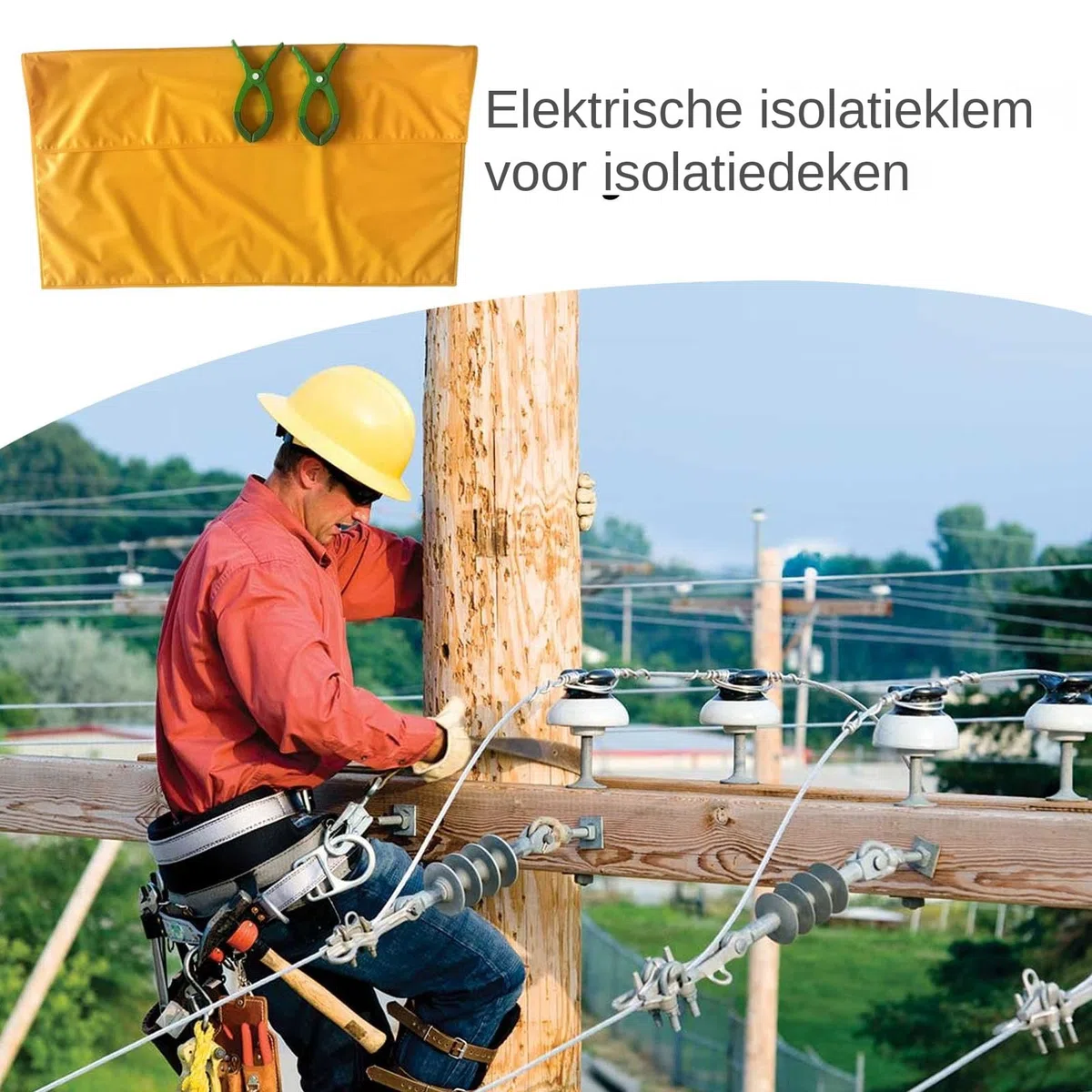 Isolationsdecke – 19 Zoll Sicherheitsmatte | EVA Schutzkissen – 400 V elektrischer Hochspannungsschirm für Arbeiten unter Spannung, Stromwartung und Inspektion, zuverlässig isoliertes Schutzgerät