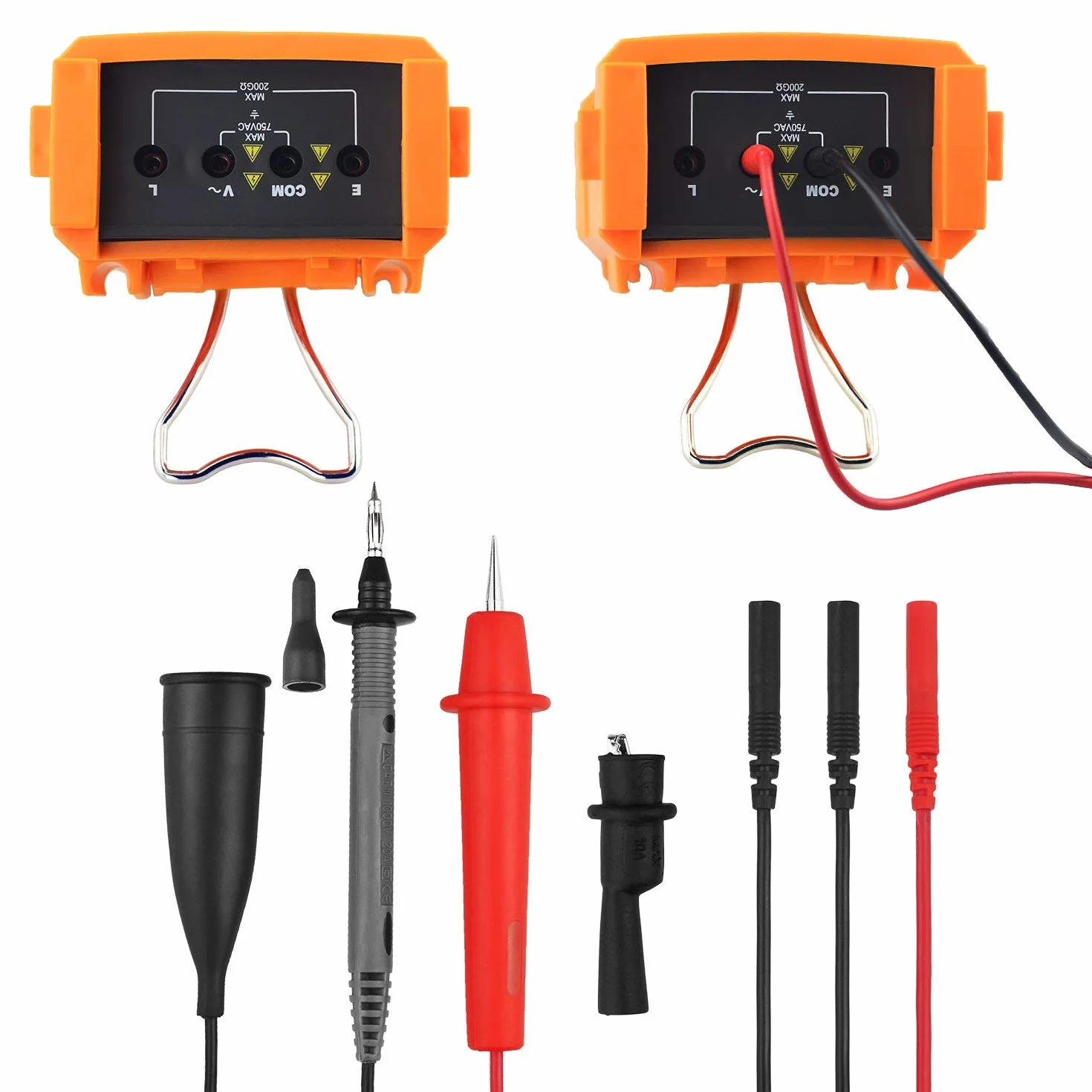 Megohmmeter Isolationsmessgerät Isolationswiderstand 6688B Auto Range Ohmmeter 1999 Counts LCD Display 500/1000/2500/5000V Spannung,1MΩ~200GΩ Widerstandsprüfung für Kabel Motoren