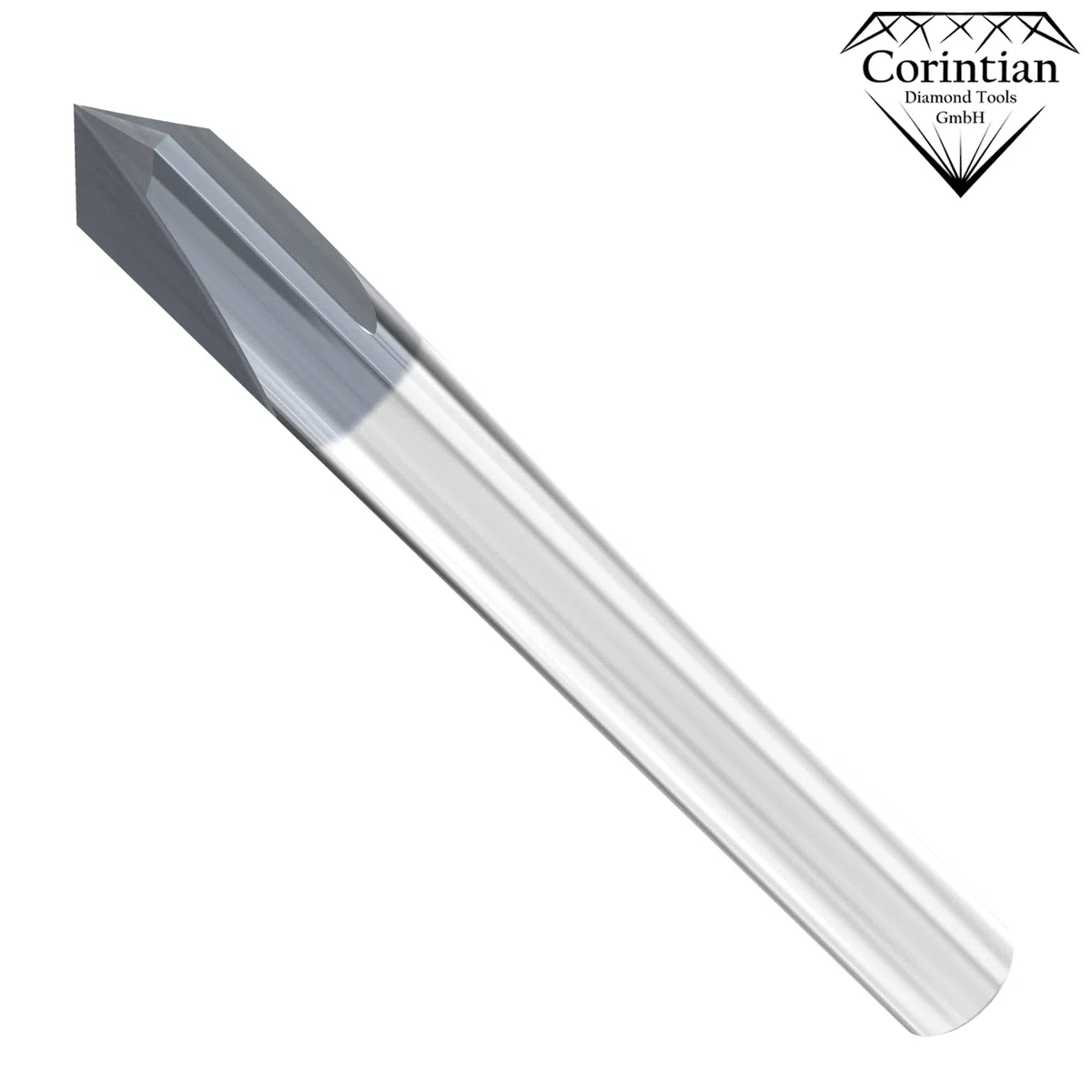 VHM Fasenfräser mit AlTiN Beschichtung, Ø 3-12mm, 60-120° Winkel, 3 Schneiden, High Performance Cutting HPC geeignet (10mm, 90° Winkel)
